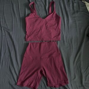 LULULEMON MAGENTA SET